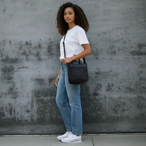 Lululemon Now and Always Mini Tote Bag Black Double Handle Crossbody